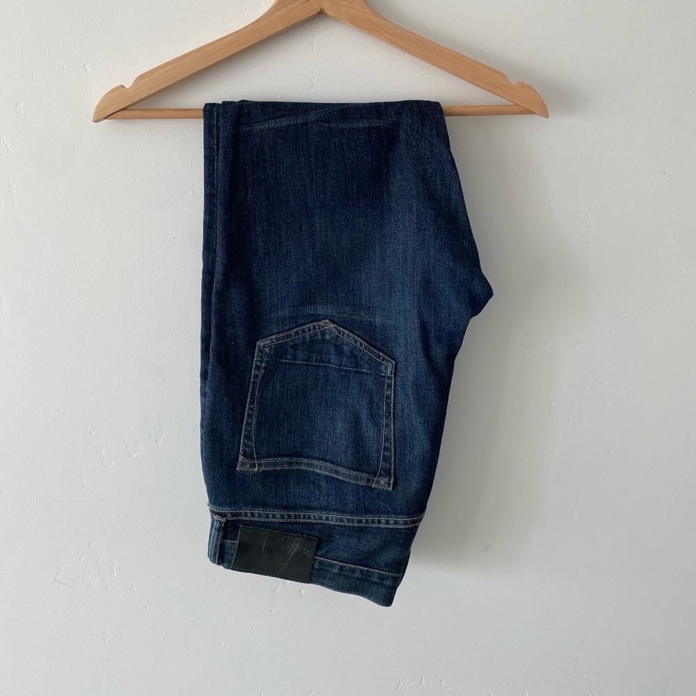 All Saints Cigarette Jeans, Blue, Torn Knees, 30 Waist
